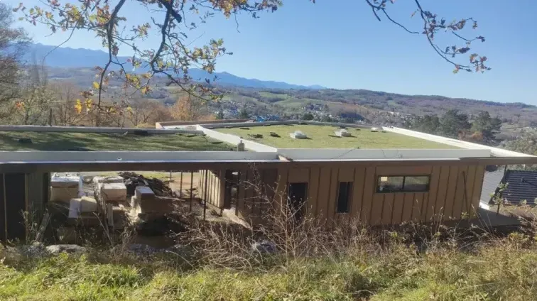 Maison d'architecte étanchée et végétalisée, avec vue sur les Pyrénées au Pays Basque, Bayonne, GD Étanchéité