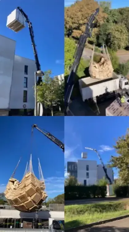 Levage et approvisionnement de chantier dans les Landes et le Pays Basque, Bayonne, GD Étanchéité